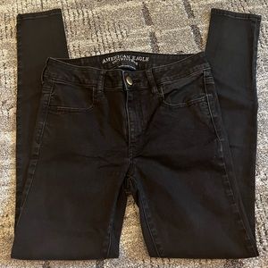 American Eagle Black Super Stretch Jegging